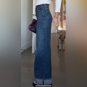 AGOLDE wide leg high rise denim